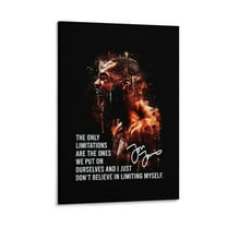 Jon Jones MMA Posters Fighter Legends Posters Sports Posters Wall Art Poster Scroll Canvas Painting Picture Living Room Decor Home 12x18inch(30x45cm)