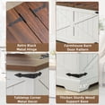thumbnail image 3 of Joaxswe Farmhouse Lift Top and Storage Wood Coffee Table, White, 3 of 6