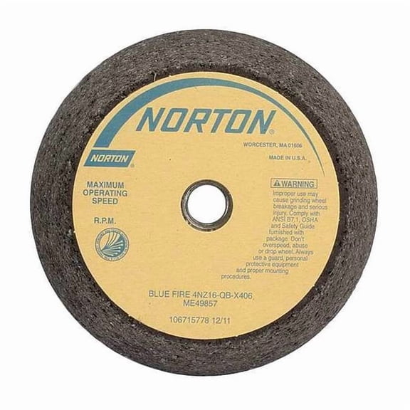 Norton Abrasives Flaring Cup Wheel,6x4-3/4x2 In,5/8-11 66253198584