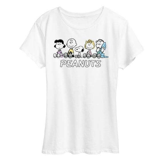 Peanuts - Pastel Group - Women's Short Sleeve Graphic T-Shirt