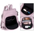 thumbnail image 6 of UTO Women Backpack PU Leather Ladies Fashion Handbags Backpacks Lightweight Travel Shoulder Bag(Pink Purple), 6 of 8