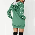 thumbnail image 4 of Pntutb Robe d'Été pour les Femmes 2024 Femmes Occasionnels avec Poche de Noël Imprimé Manches Longues à Capuche Femmes Robe, 4 of 5