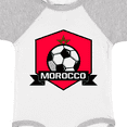 thumbnail image 4 of Inktastic Soccer Morocco Flag Banner Boys or Girls Baby Bodysuit, 4 of 5