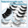 thumbnail image 4 of Pestañas postizas BTLLSSH Pestañas de visón esponjosas y tenues en forma de D Curl x14, 4 of 7