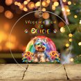 thumbnail image 3 of Wagging Tail Yorkshire Terrier Celebrates Rainbow Pride Month LGBT LGBTQ+ Acrylic Round Ornament Yorkie Dog Lover Gifts Home Tree Decor - 01003, 3 of 4