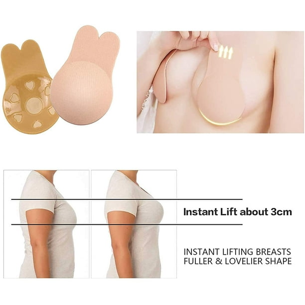 2 Pairs Breast Lift Tape Breast Pasties Nipple Covers, Adhesive