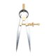 thumbnail image 1 of Pinza Divisora ​​​​de Ala De Resorte Ajustable Con Cerradura De 4 Pulgadas, Brújula De Cuero De Acero, Herramienta De Brújula De Dibujo Para Carpintería, Metalurgia, Dibujo, 1 of 7