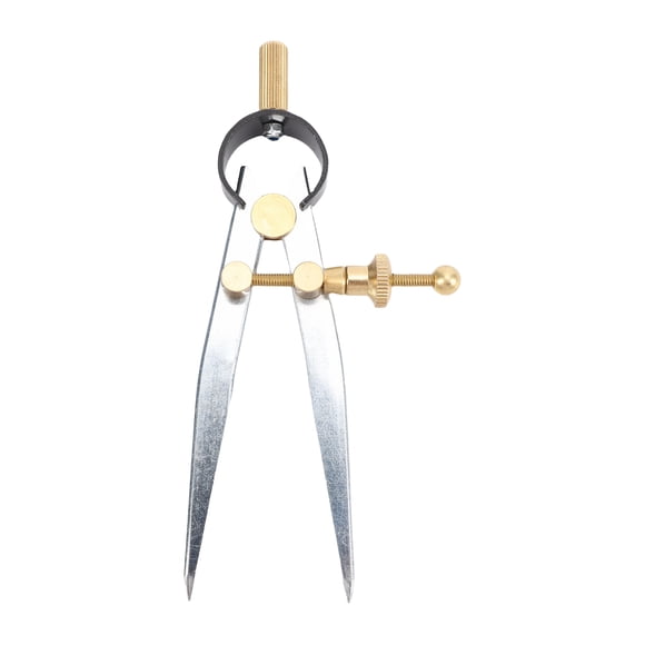 Pinza Divisora de Ala De Resorte Ajustable Con Cerradura De 4 Pulgadas, Brújula De Cuero De Acero, Herramienta De Brújula De Dibujo Para Carpintería, Metalurgia, Dibujo