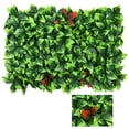 thumbnail image 1 of Panel de seto artificial de boj de 40 x 60 cm | Decoración de pared con plantas artificiales | Follaje de plástico PE realista | Cubierta para valla de pared interior y exterior | Fácil de limpiar, 1 of 4