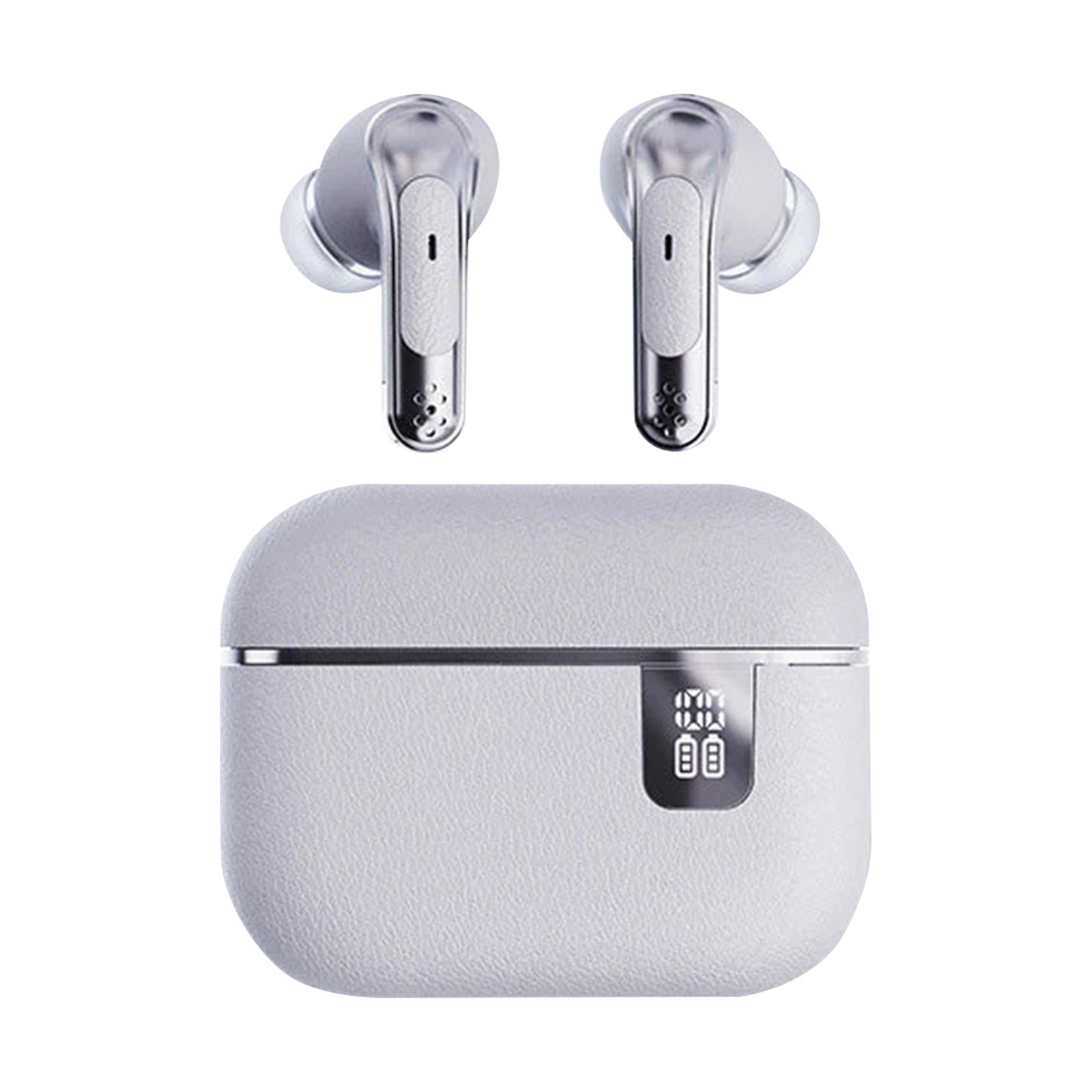 Soft Silicone Earbuds with 25H ANC 5.4 10m Range Call Black/White/Beige