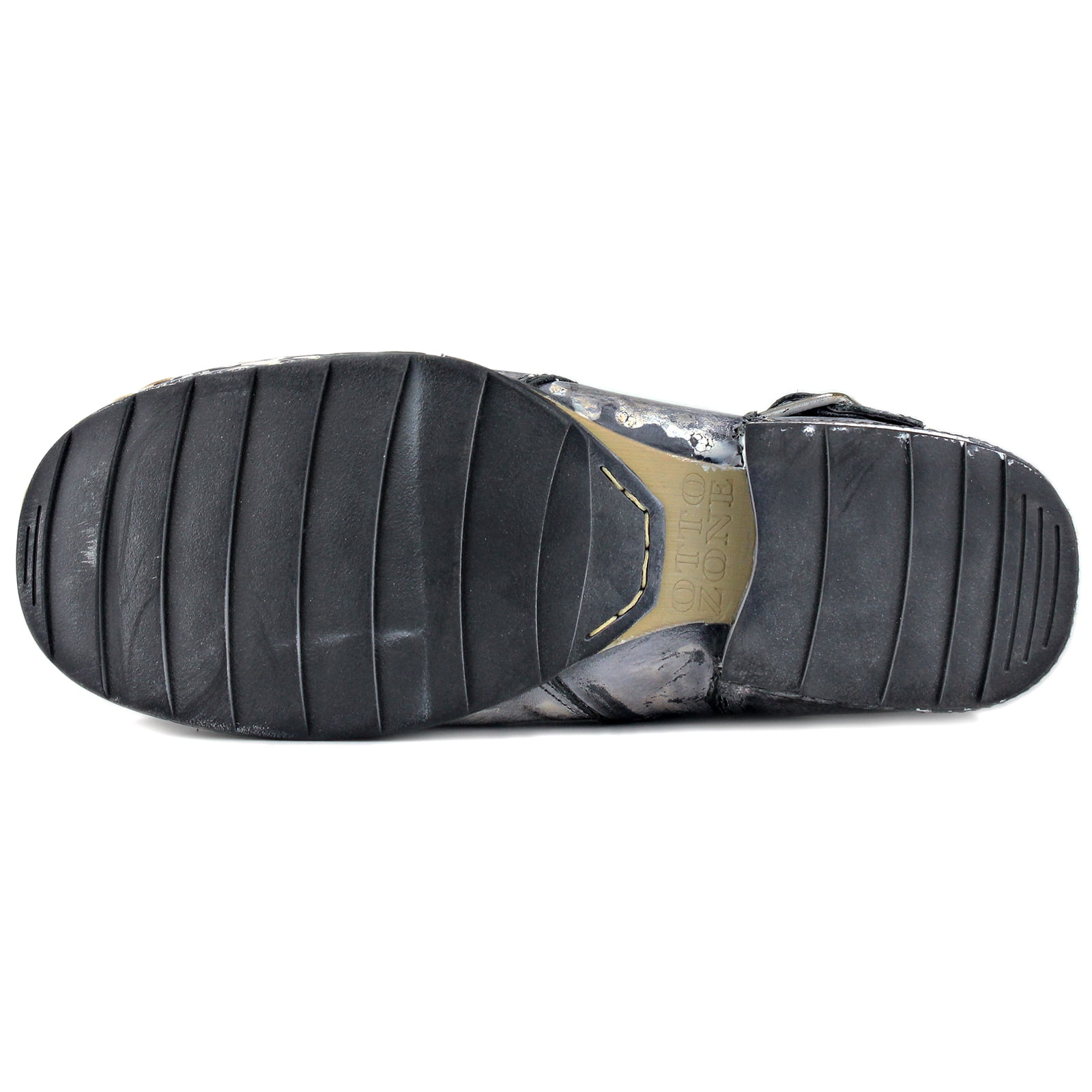 OSSTONE Moto Boots Chukka Boots for Men Fashion Zipper-up