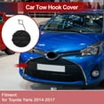 thumbnail image 3 of Cubierta del gancho de remolque delantero derecho para Toyota Yaris 2014-2017, cubierta del gancho de remolque, gancho No.521270D530/521270DB00, plástico sin pintar, 1 Pcs, 3 of 6