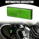 thumbnail image 2 of Reflector universal de 4 piezas de 3,46 "x 1,26" - Reflector rectangular de seguridad para motocicleta y bicicleta que aumenta la visibilidad y la seguridad en la carretera - Plástico verde, 2 of 8