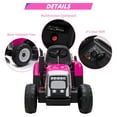 thumbnail image 5 of Acekid 12V Ride on Tractor, Electric Tractor with Trailer, Remote Control, 5 of 8