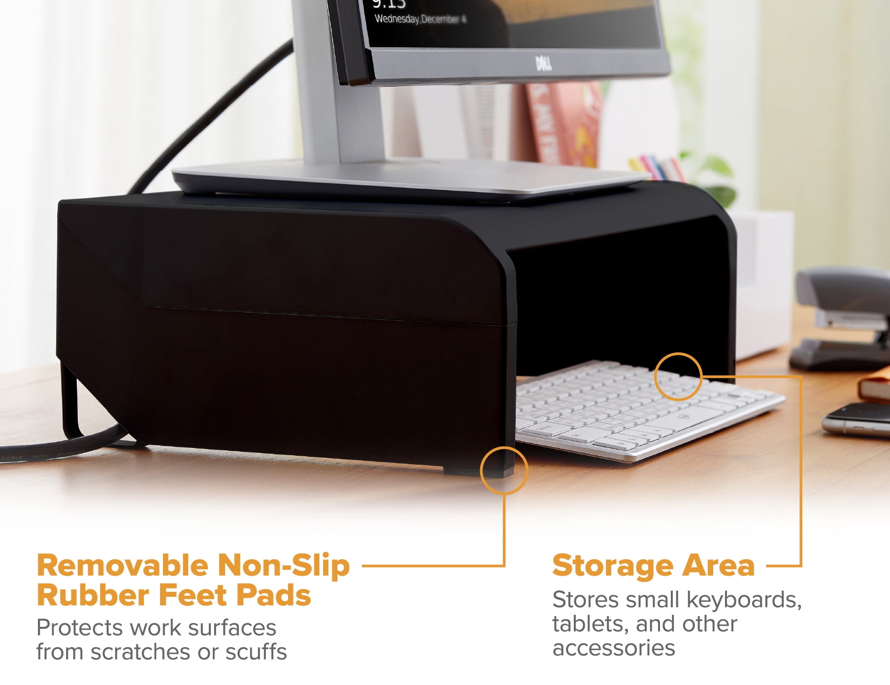 Bostitch® Office Monitor Stand, Black