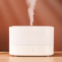 LACKUST Humidifiers for Bedroom,380ml Portable USB Humidifier, Quiet Travel Humidifier with Oil Diffuser, Night Light, and Auto Off for Baby, Bedroom, Car, Desk,White