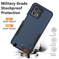 thumbnail image 3 of For Moto G Stylus 2023 5G Case, 2 in 1 Heavy Duty Armor Shockproof Tough Hybrid Hard PC Phone Case for Moto G Stylus 2023 5G， Njjex Rubber & Rugged Shockproof Full Body Protection Case Cover - Blue, 3 of 6