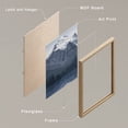 thumbnail image 4 of PixonSign Framed Wall Art Snowy Winter Frozen Mountain Prints, Set of 4 Forest Duotone Landscape Wall Decor Arts, Nature Wall Décor, Adhesive Canvas Poster, Modern Home Artwork - 8"x10" Natural, 4 of 5