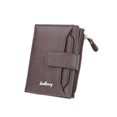 thumbnail image 2 of Qarigey Baellerry Hombre Monedero Moda Cartera de cuero Titular de la tarjeta Efectivo Compartimiento de múltiples capas Licencia de conducir Carteras Color café, 2 of 6