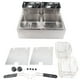 thumbnail image 2 of Freidora Eléctrica, Control Automático De Temperatura, Freidora De Doble Tanque, 12 Litros, Desmontable Para Cocinas Domésticas, 2 of 7