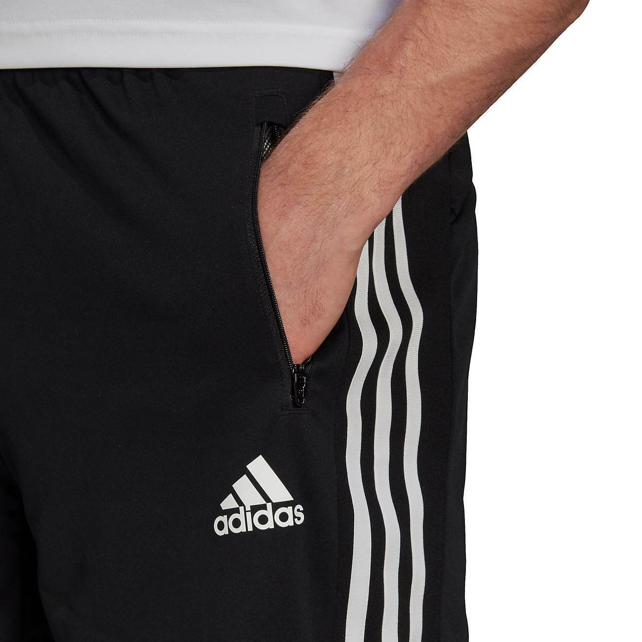 Adidas Men's 3-Stripe Drawstring Training Shorts Black photo 4