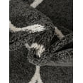 thumbnail image 4 of Unique Loom Trellis Frieze Collection Area Rug - Rounded (5' Octagon Dark Gray/Ivory), 4 of 7