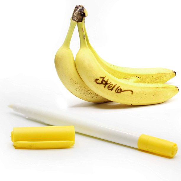 Banana Calligraphy Pen 5.5 Inches Cool and Fun Banana Pens Banana