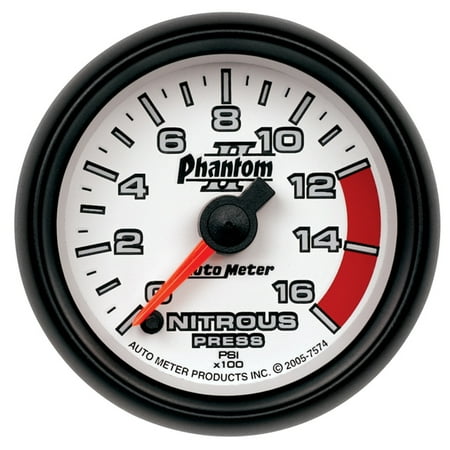 - AutoMeter 7574 Phantom II Electric Nitrous Pressure Gauge