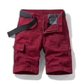 thumbnail image 3 of IROINNID Men's Casual Stripe Workout Cargo Performance Flat-Front Shorts, 3 of 3