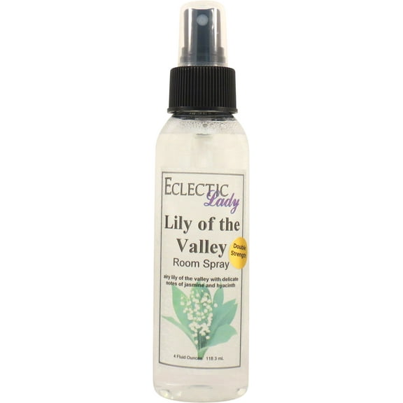 Lily of the Valley Room Spray by Eclectic Lady (Double Strength), 4 Ounces, Fragrant Aromatic Room Mist For Home, Room, Office