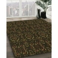 thumbnail image 3 of Ahgly Company Tapis d'Intérieur Lavable en Machine Carré Transitionnel Rouge Brun, 5 Pieds Carré, 3 of 7