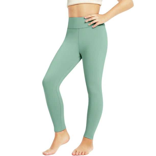 Odeerbi 2-13 Años Niñas Yoga Leggings Workout Dance Athletic Sports Pantalones Cómodo Cintura Alta Suave Transpirable Mallas