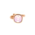 thumbnail image 1 of Anillo para Mujer con Cristal Fino Swarovski en forma de Cuadrado–  Bañado en Oro Rosa 14k– Anillo Elegante y Brillante-Aretes de Mujer de Moda, Joyería para Mujer de Moda– Regalo especial Ortiz Espinosa Temporada, 1 of 2