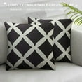 thumbnail image 3 of HENGT  Black Pillow Covers Boho Aztec Blend Square Decorative Throw Pillow Covers for Sofa Couch Bed Decor, 3 of 5