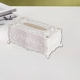 thumbnail image 1 of Caja de pañuelos con tapa, soporte para pañuelos de escritorio, almacenamiento de toallas de papel, regalos, dispensador de servilletas multiusos para Blanco, 1 of 8