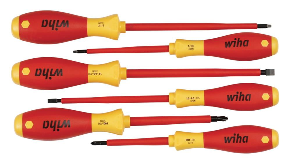 Wiha Tools Insulated Screwdriver Set, 35890