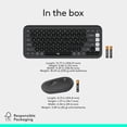 thumbnail image 3 of Logitech POP ICON Combo, Bluetooth Keyboard and Mouse Combo, Comfortable Typing, programmable Keys and Buttons, Quiet clicks, Easy-Switch up to 3 Devices - Graphite and Off-White, 3 of 11