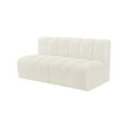 thumbnail image 6 of Meridian Furniture Arc Cream Velvet Modular Sectional, 6 of 10