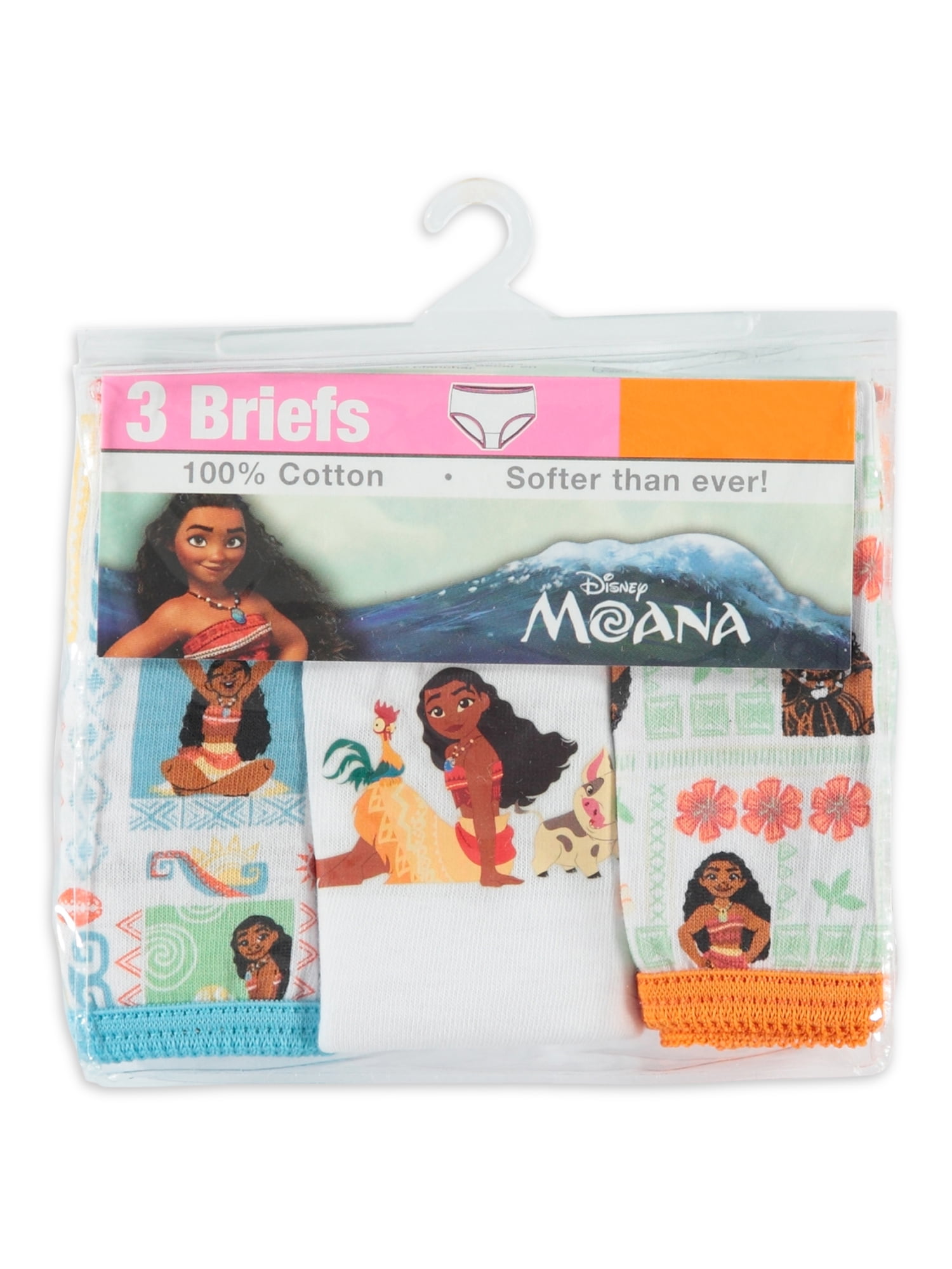 Moana Toddler Girls' Brief Panty, 3 Pack