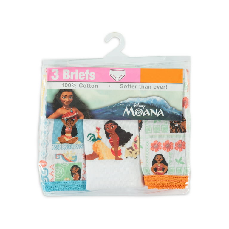 Moana Toddler Girls' Brief Panty, 3 Pack 