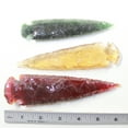 thumbnail image 4 of 3 Glass Ornamental Spearheads  #6742  Arrowheads, 4 of 4