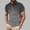 Dark Gray, variant on Dolkfu Button Golf Shirts for Men Short Sleeve Gradient Blue Collared Tops Modern Refreshing Patchwork Polos Navy,M