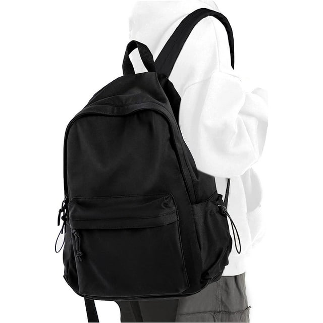 School Backpack for Girls Water Resistant High School Book Bag Simple Backpack for Teens Boys Girls, Lightweight Simple Middle School Back Pack Daypack
