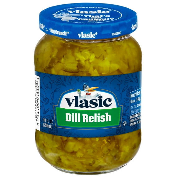Vlasic Kosher Dill Pickle Relish, Dill Relish, 10 oz(2 Packs)