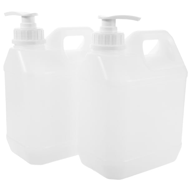 Dispensador de champú de 2 galones, rellenable, para gel de ducha y jabón líquido, de plástico, a prueba de fugas, para baño y ducha.