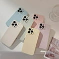thumbnail image 2 of ML Fashion Solid Candy Color Glossry Silicone Phone Case For iPhone 11 12 13 14 15 Pro Max 16 Plus Shockproof Bumper Back Cover, 2 of 7