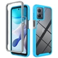 thumbnail image 1 of Clear Case for Motorola Moto G 5G 2023/Moto G Power 2023,Rugged Transparent Clear Back Shell Shockproof Flexible Bumper Scratch-Resistant Non-Yellowing Case, Black, 1 of 5