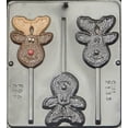 thumbnail image 1 of Candy Molds N More Happy Reno Alce Lollipop Chocolate Candy Mold Navidad 2133, 1 of 1
