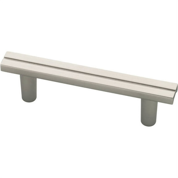 Liberty 64mm Pinstripe Cabinet Pull, Matte Nickel