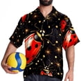 thumbnail image 4 of Seven Starred Ladybird Men's Button Down Casual Hawaiian Print Short Sleeve Summer Beach Shirt, 4 of 6